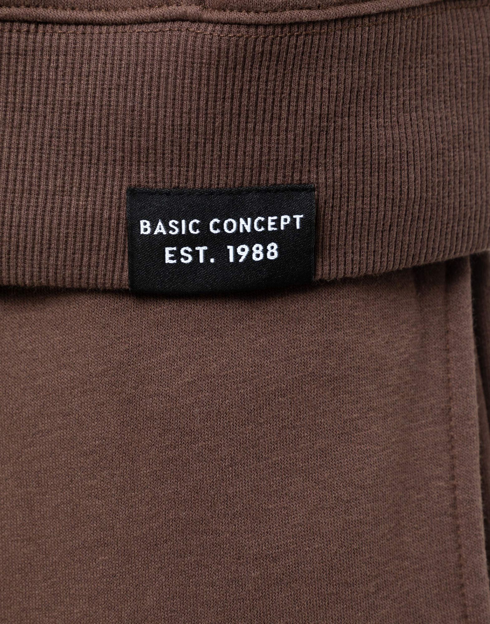 Коричневое худи oversize с надписью BAC012400-1 купить по цене от 899 ...