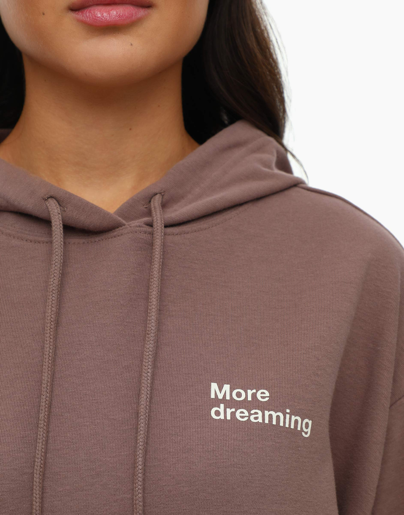 Коричневое худи oversize с принтом GAC020644-3 купить по цене от 599 ...