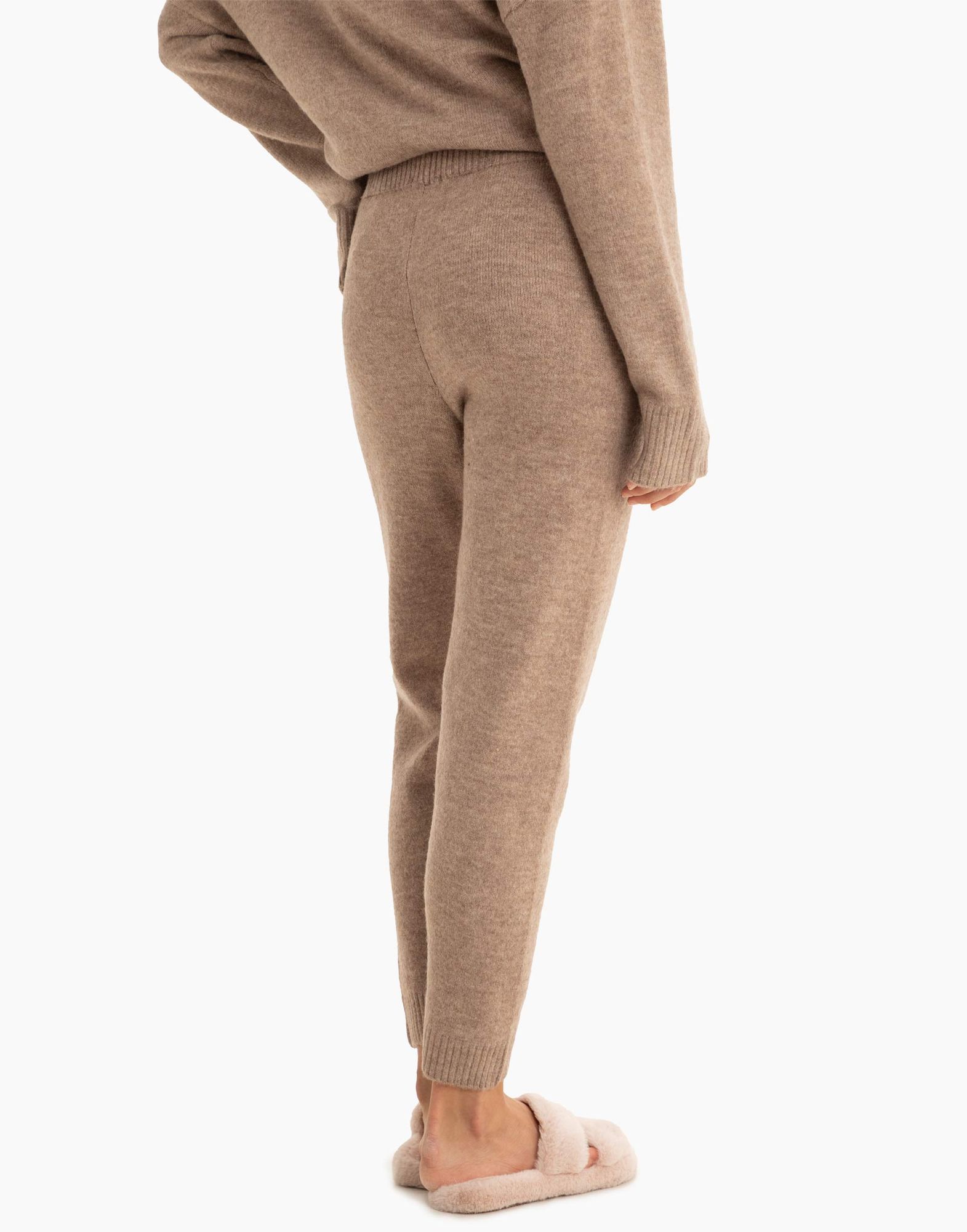Коричневые домашние брюки Jogger-1