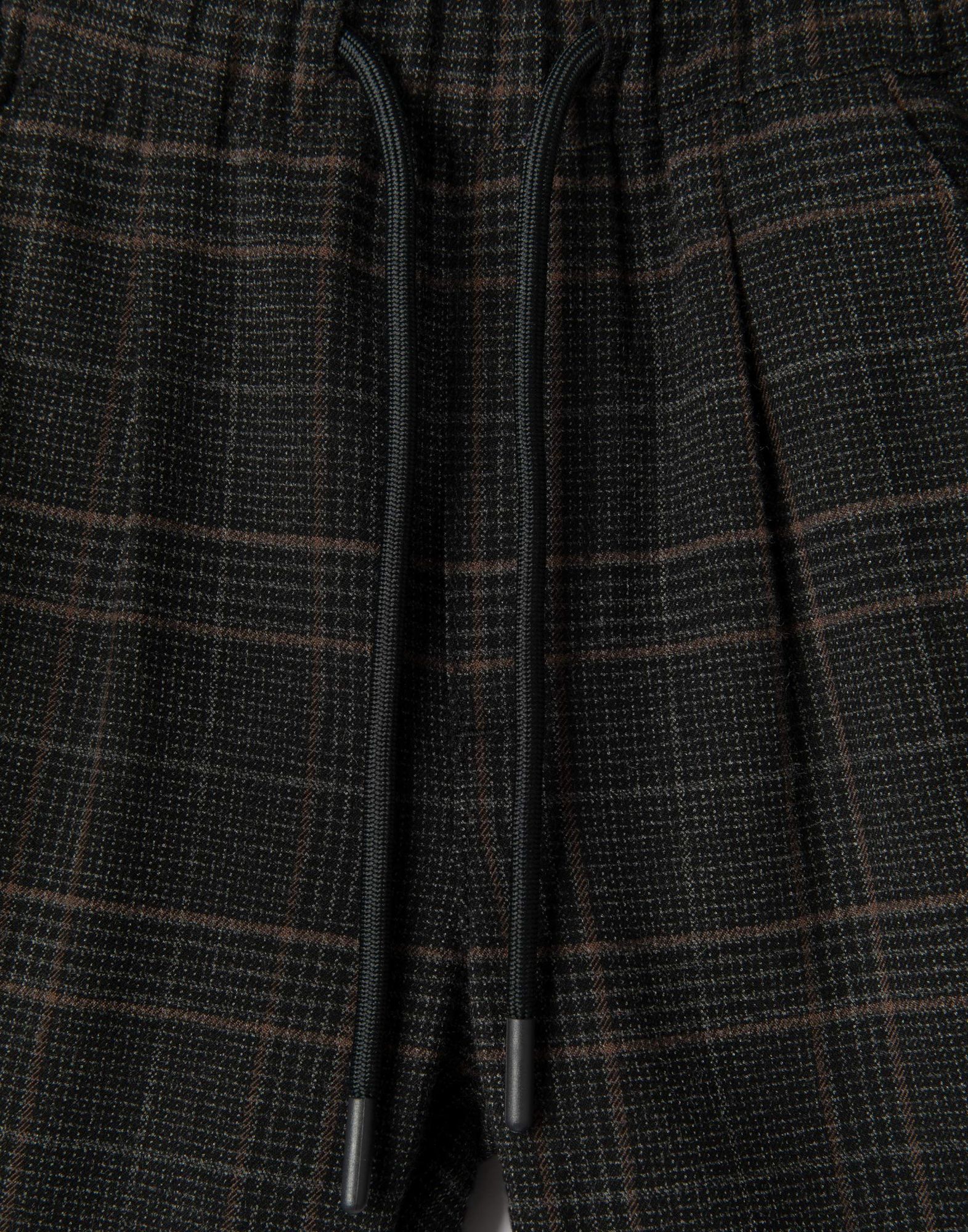 Коричневые клетчатые брюки Tapered для мальчика-2