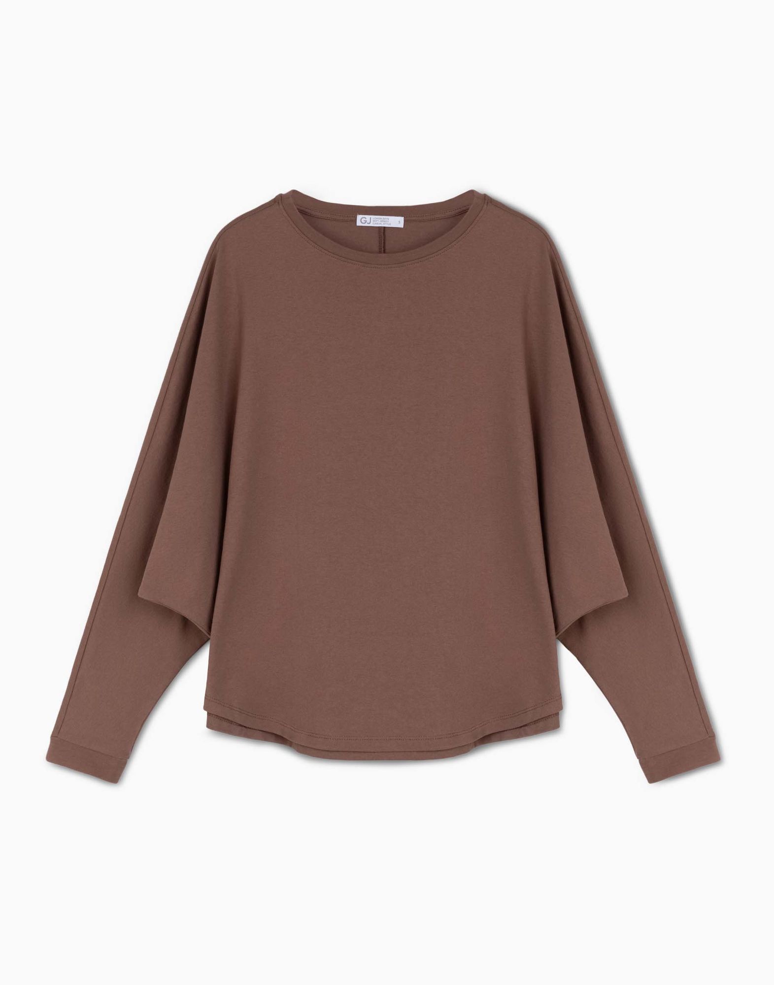 Коричневый лонгслив superoversize GKT022611-2 купить по цене от 399 ...