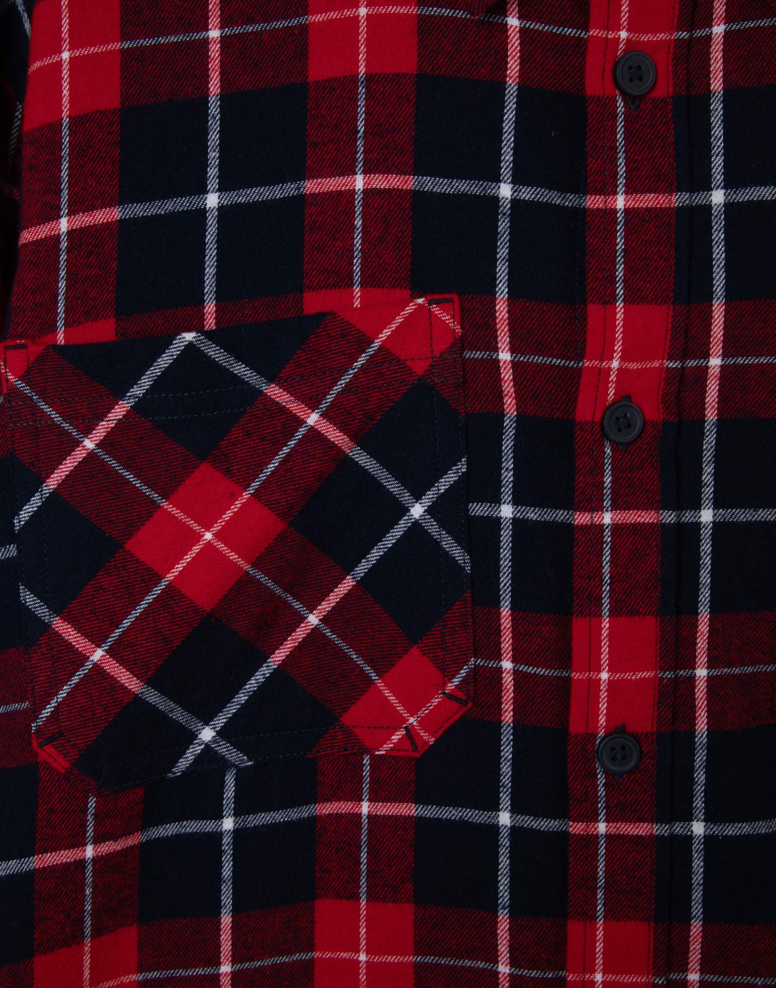 Красная клетчатая рубашка Comfort с карманами для мальчика-3