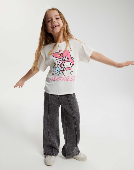 Молочная сумка с вышивкой Hello Kitty для девочки GAS017321-1