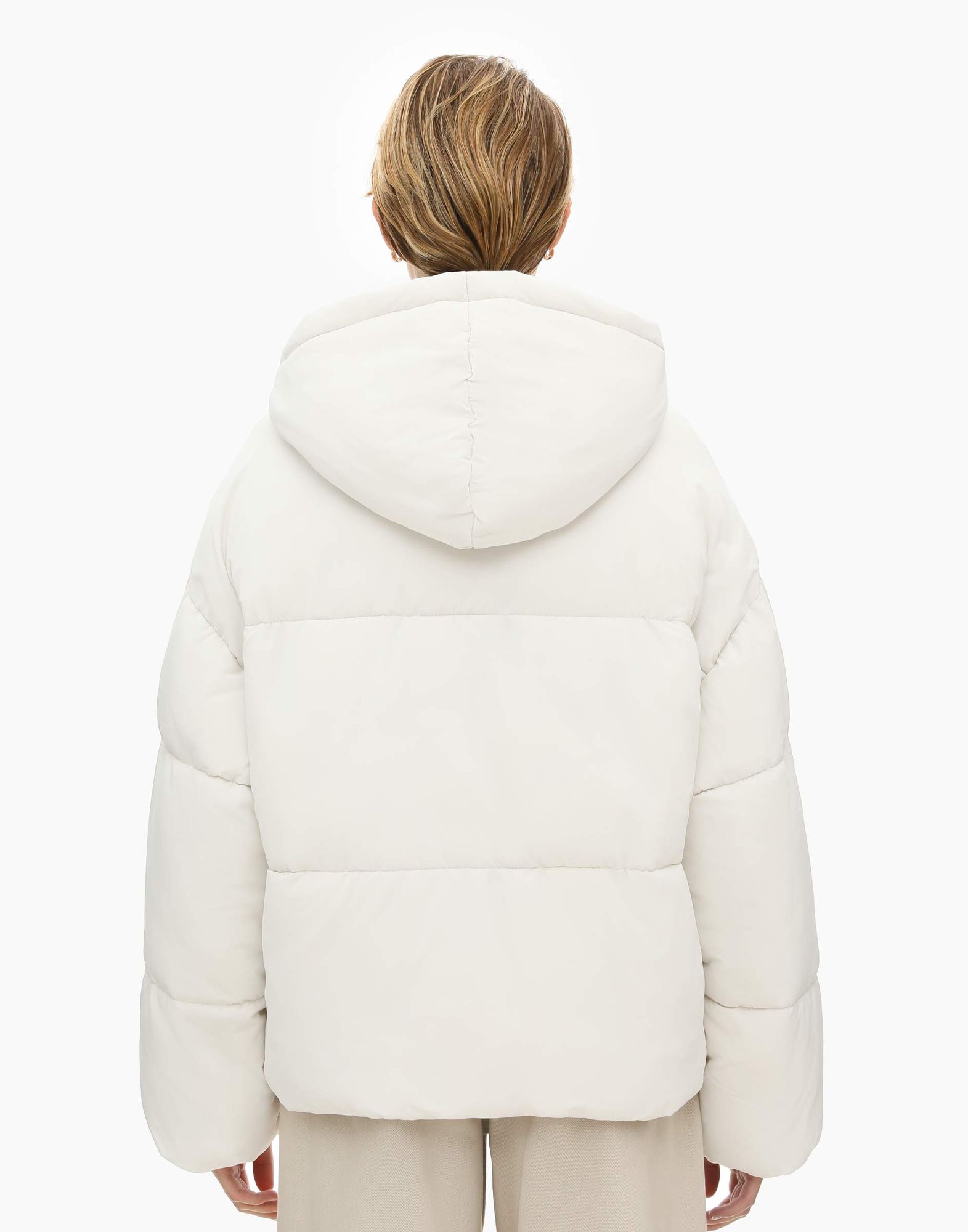 Молочная куртка oversize с синтепухом-2