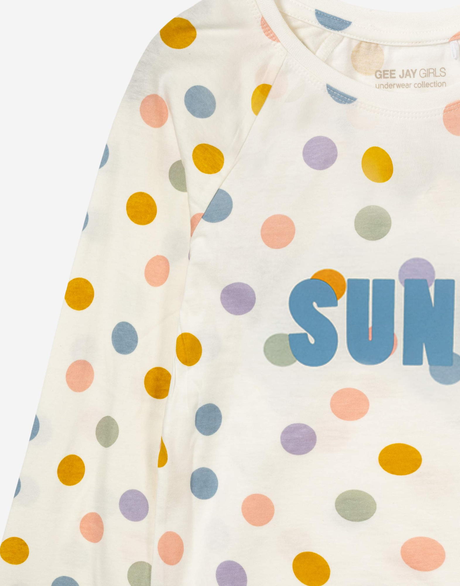 Молочная пижама в горох для девочки GSL000107-1 купить по цене от 299 ...