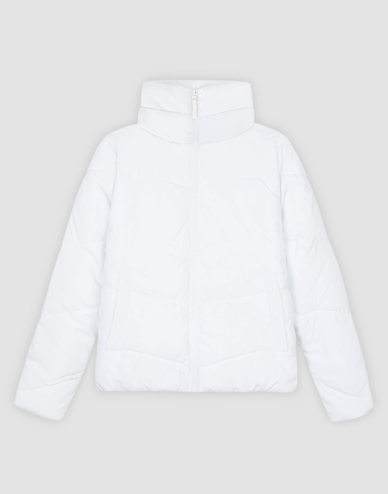 Молочная утепленная куртка oversize-7