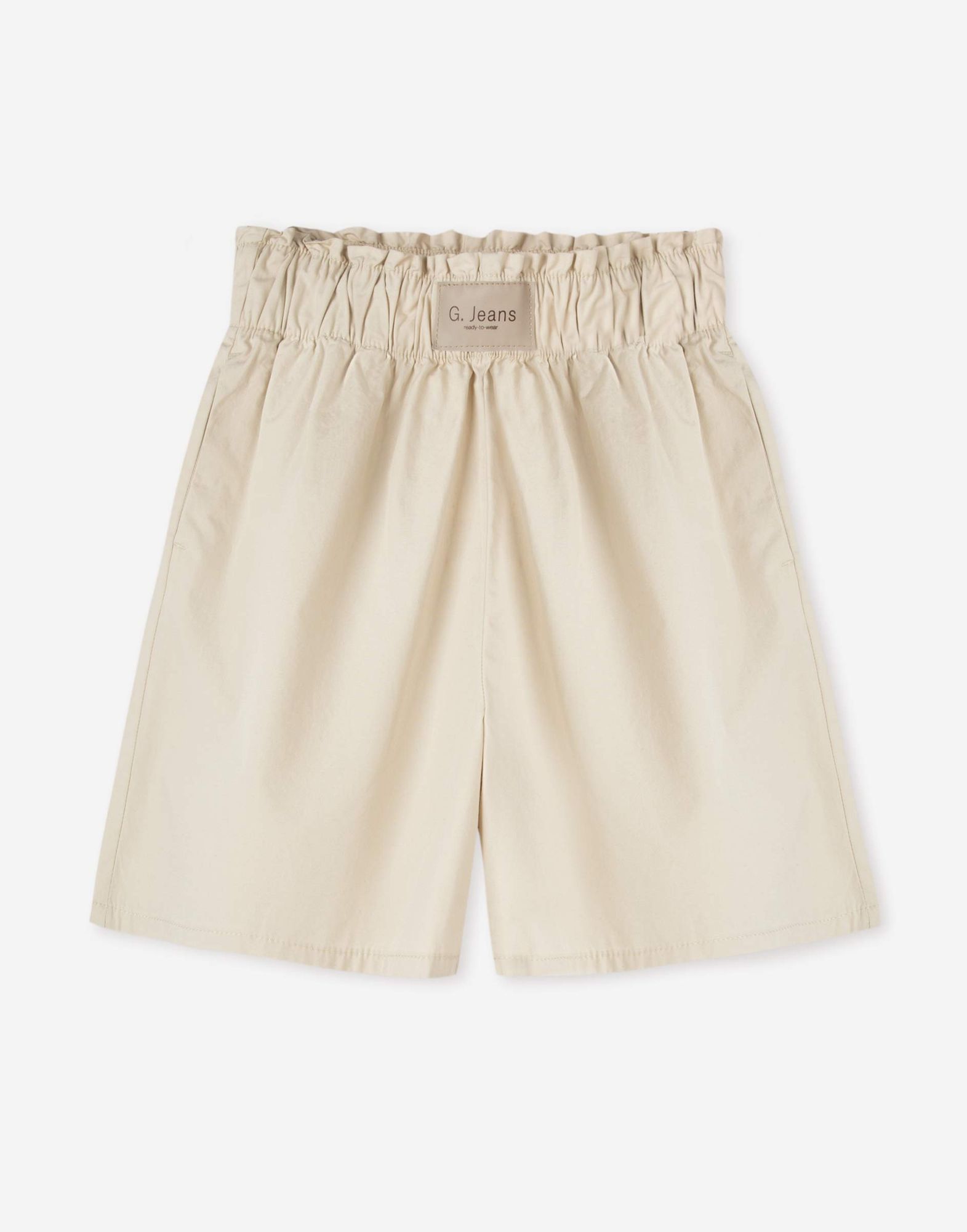 Молочные шорты Easy Fit с нашивкой-6