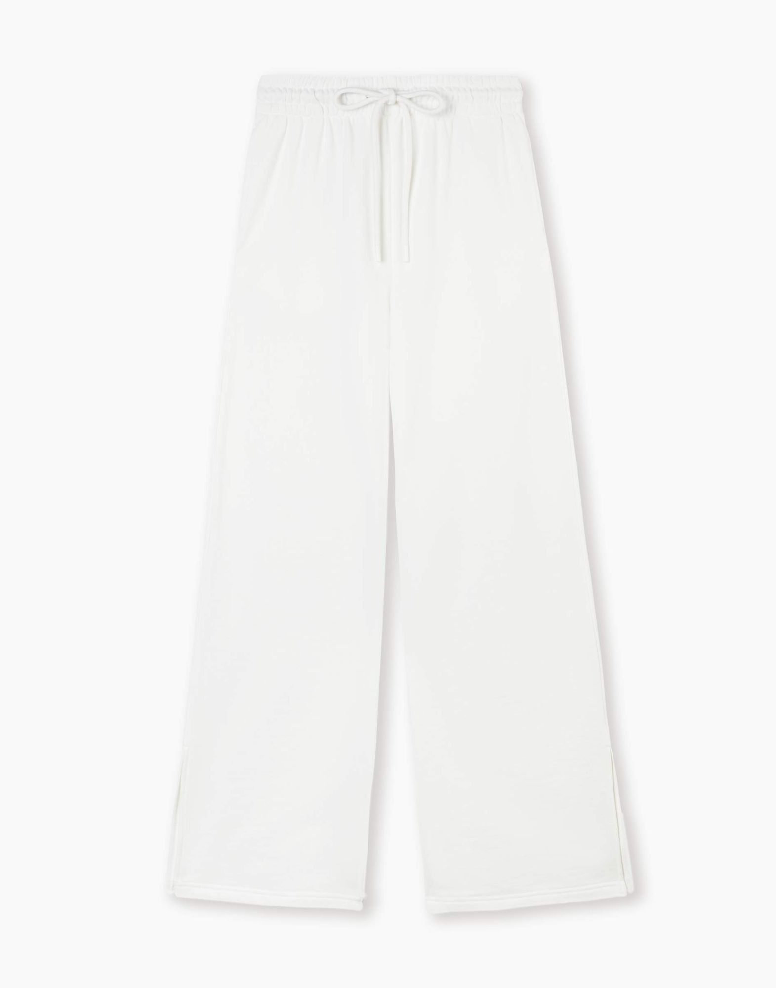 Молочные спортивные брюки Wide leg-0