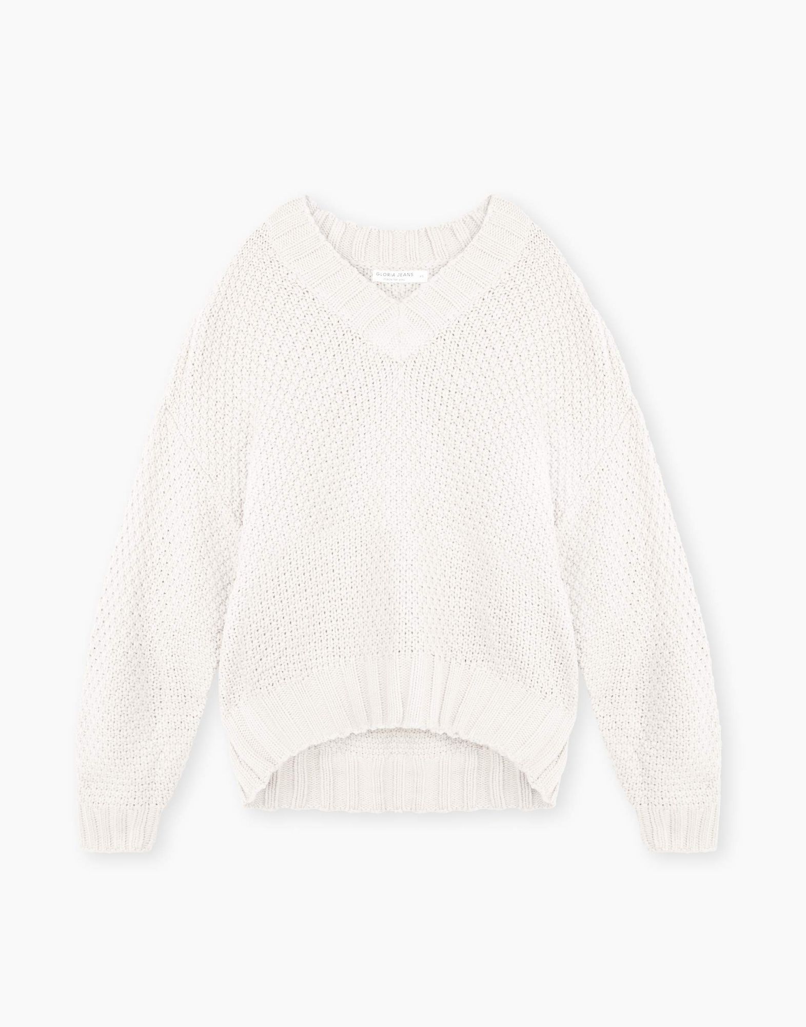 Молочный пуловер oversize-4