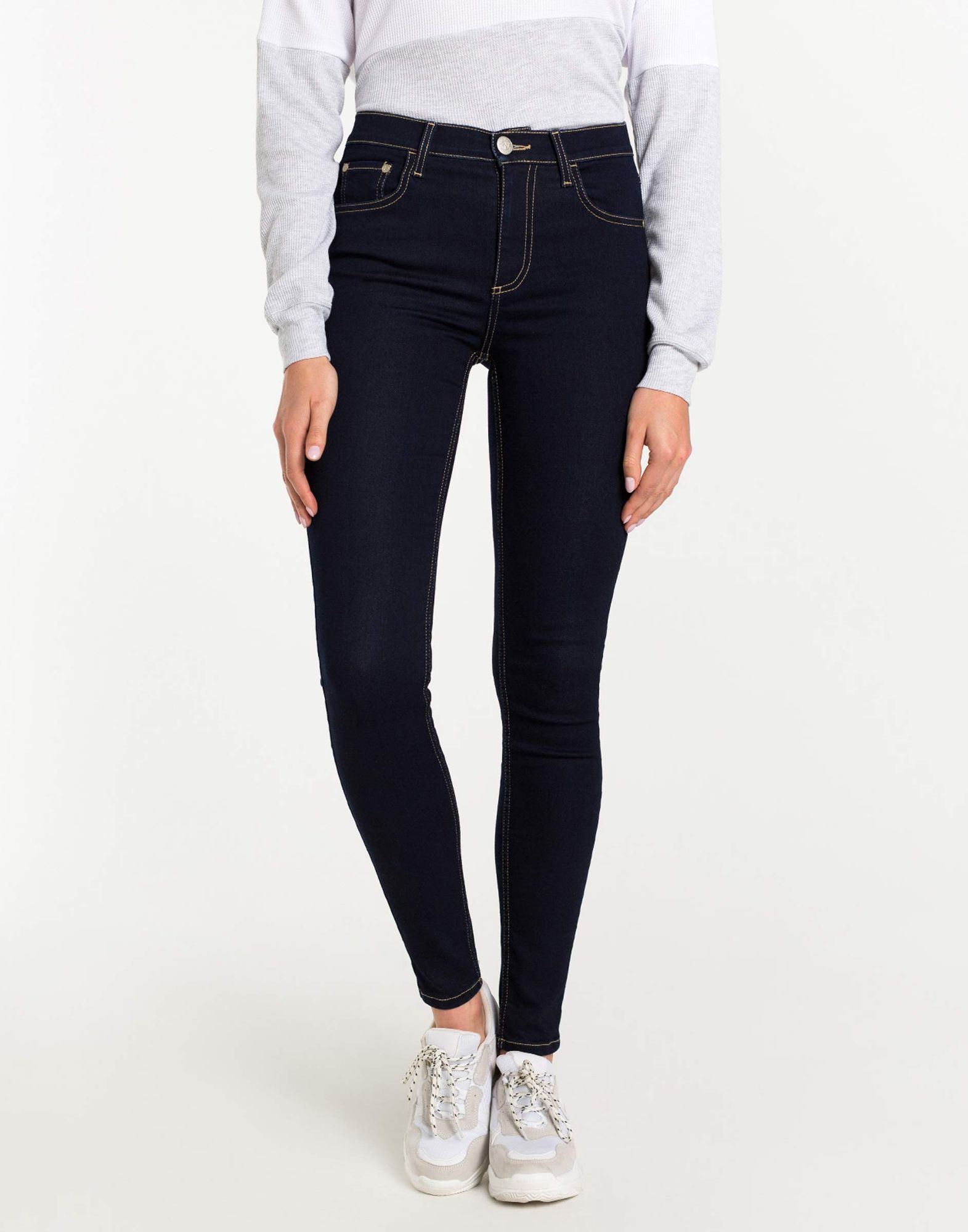 Облегающие джинсы Legging с высокой талией-0