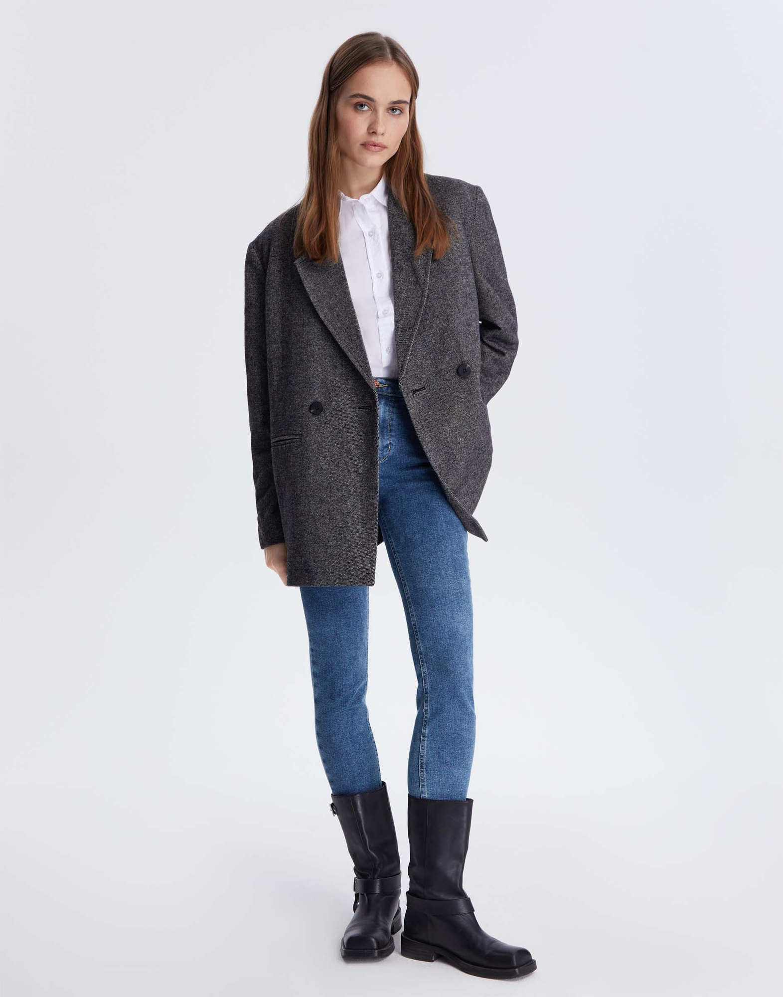 Облегающие джинсы-0