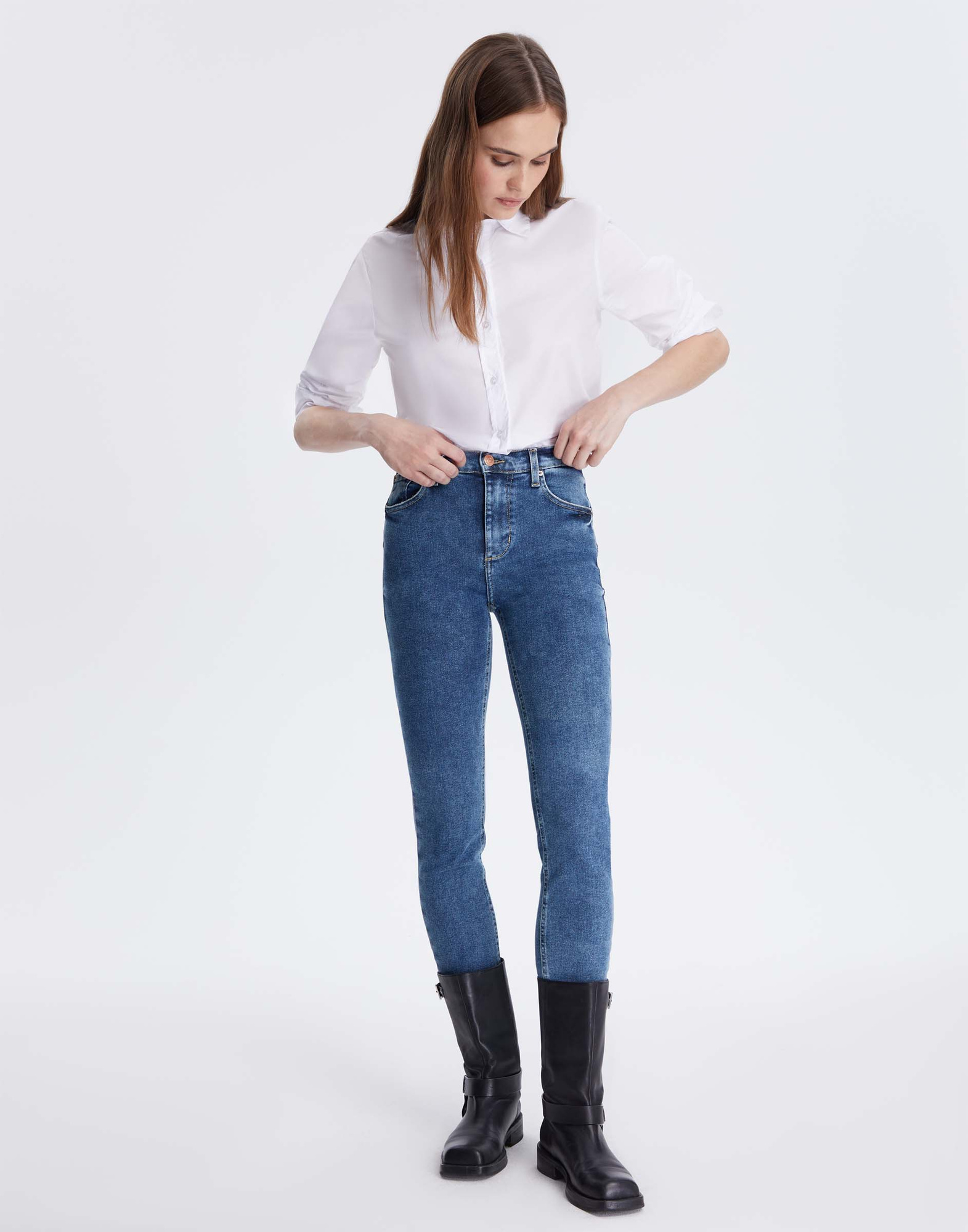 Облегающие джинсы-1