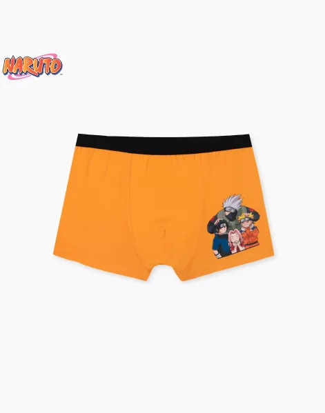 Оранжевые трусы-боксеры с принтом Naruto для мальчика-0