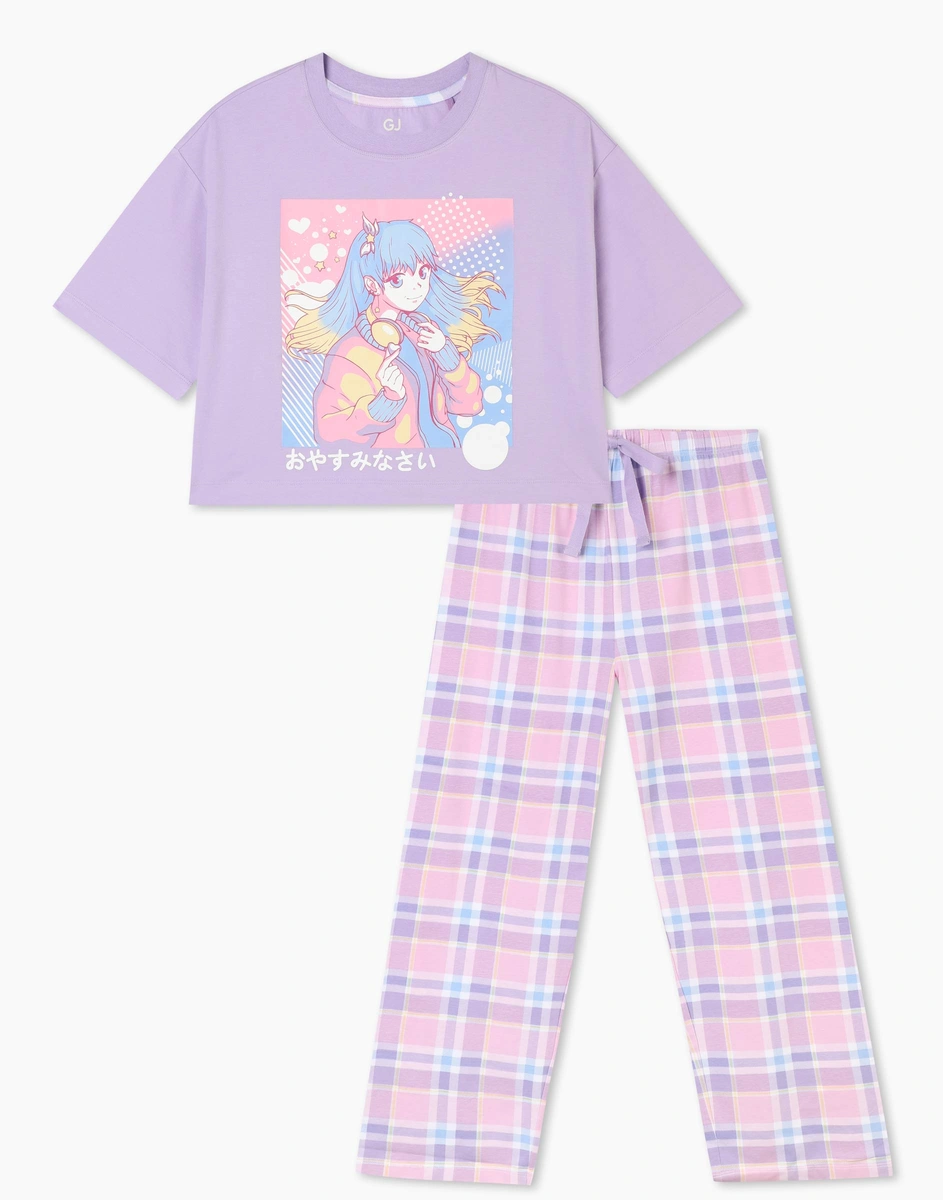 Пижама oversize с аниме-принтом GSL001582-1 купить по цене от 599 ...