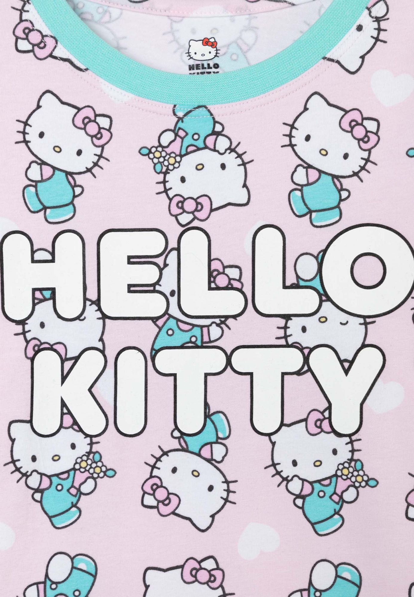 Пижама с длинным рукавом Hello Kitty для девочки-6