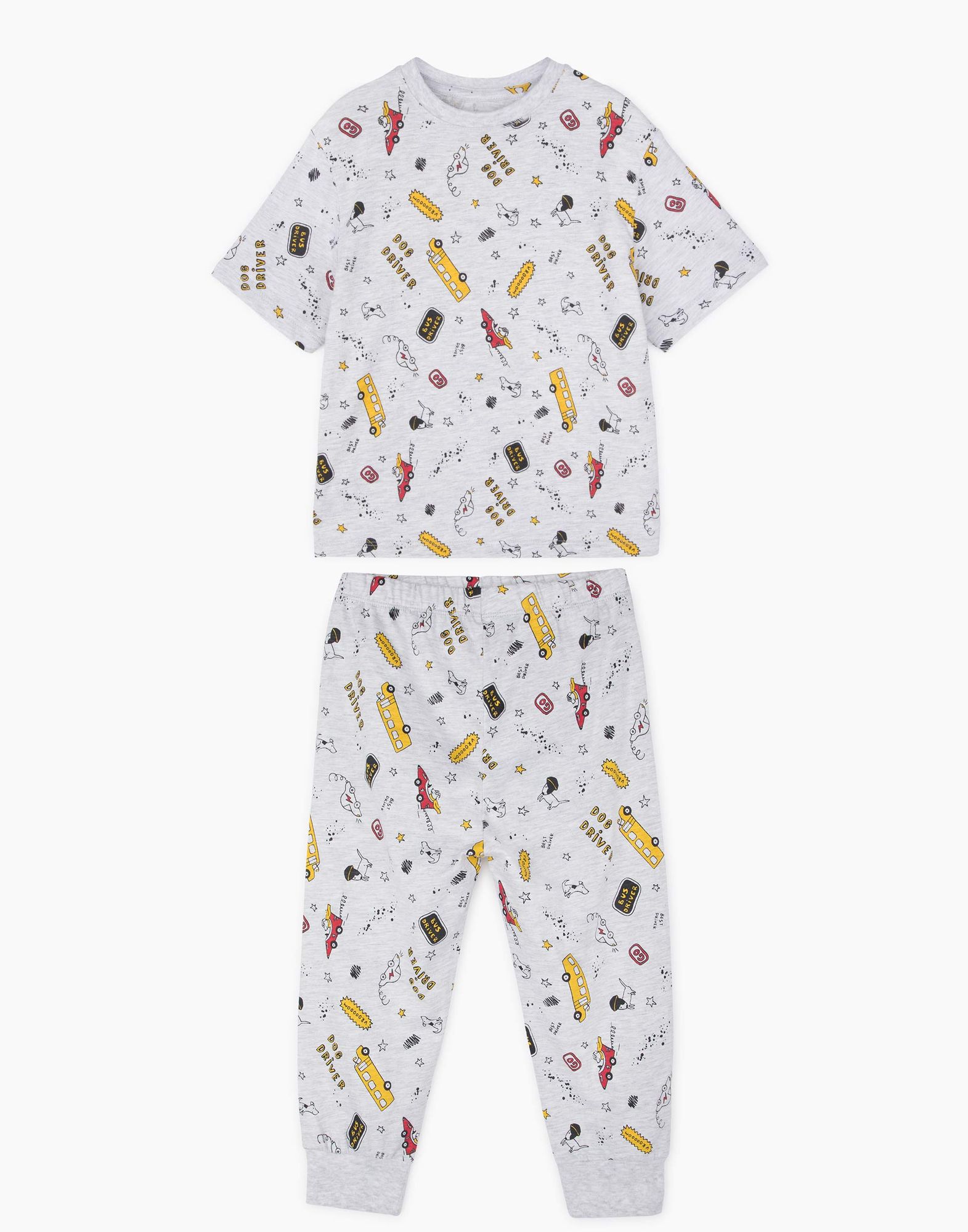 Пижама с машинками для мальчика-0