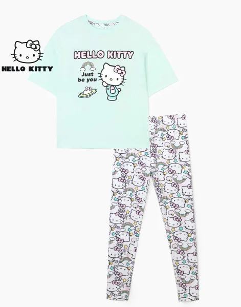 Пижама с принтом из коллекции Hello Kitty для девочки-0