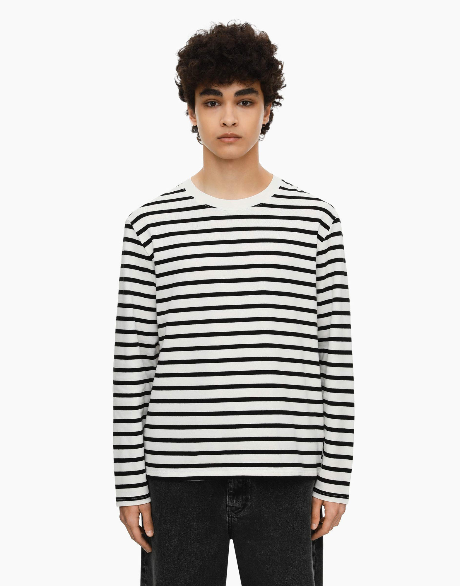 Полосатый лонгслив Comfort из джерси BKT013349-1 купить по цене от 699 ...