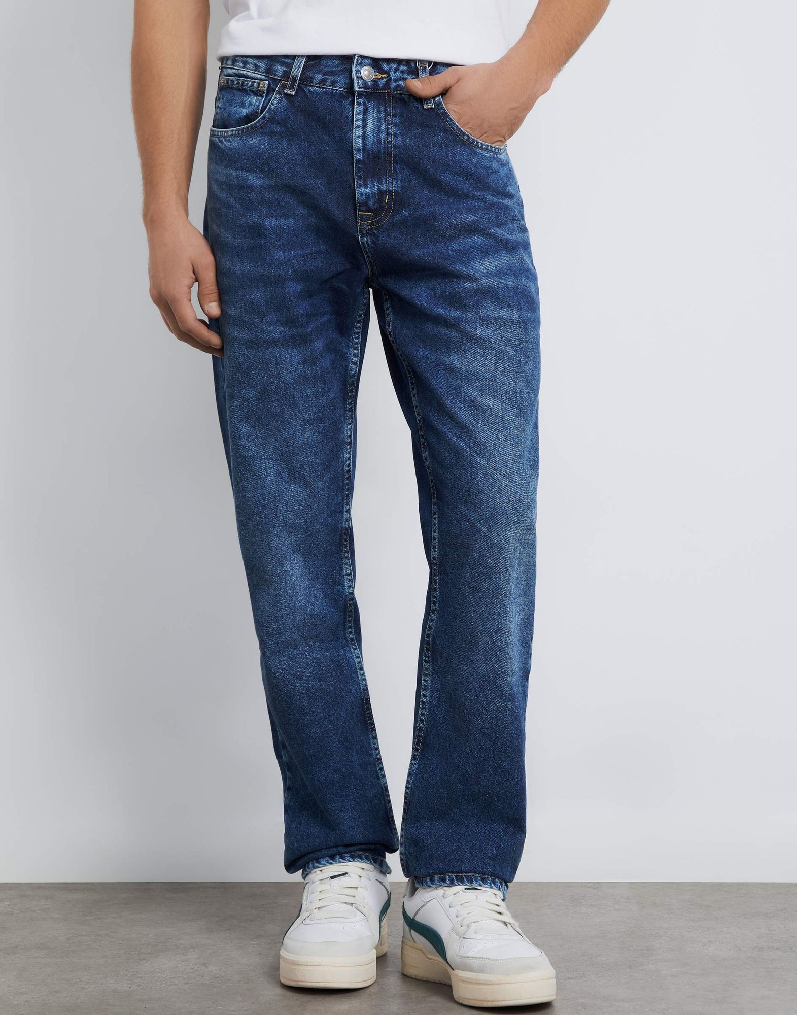 Прямые джинсы Regular-1
