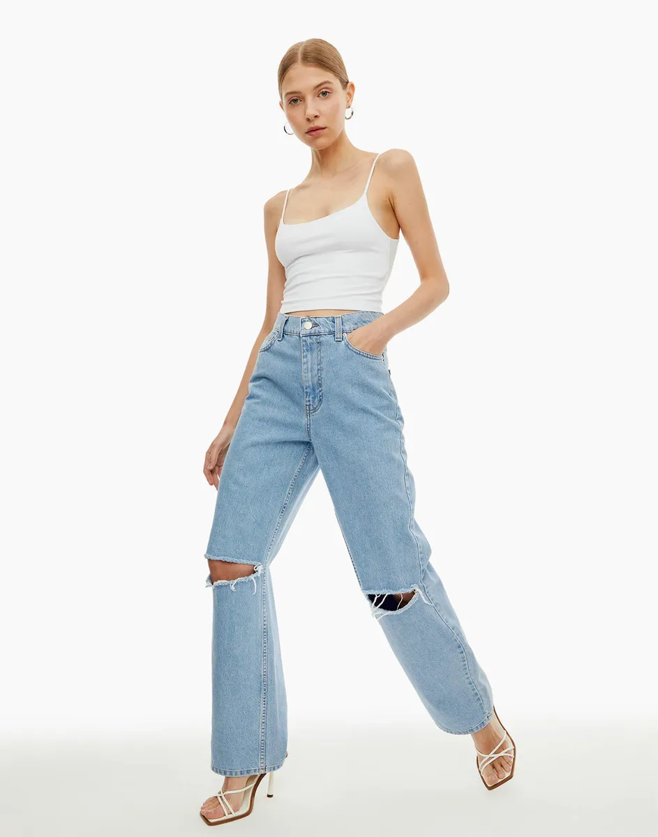 Мода и стиль - джинсы с дырками