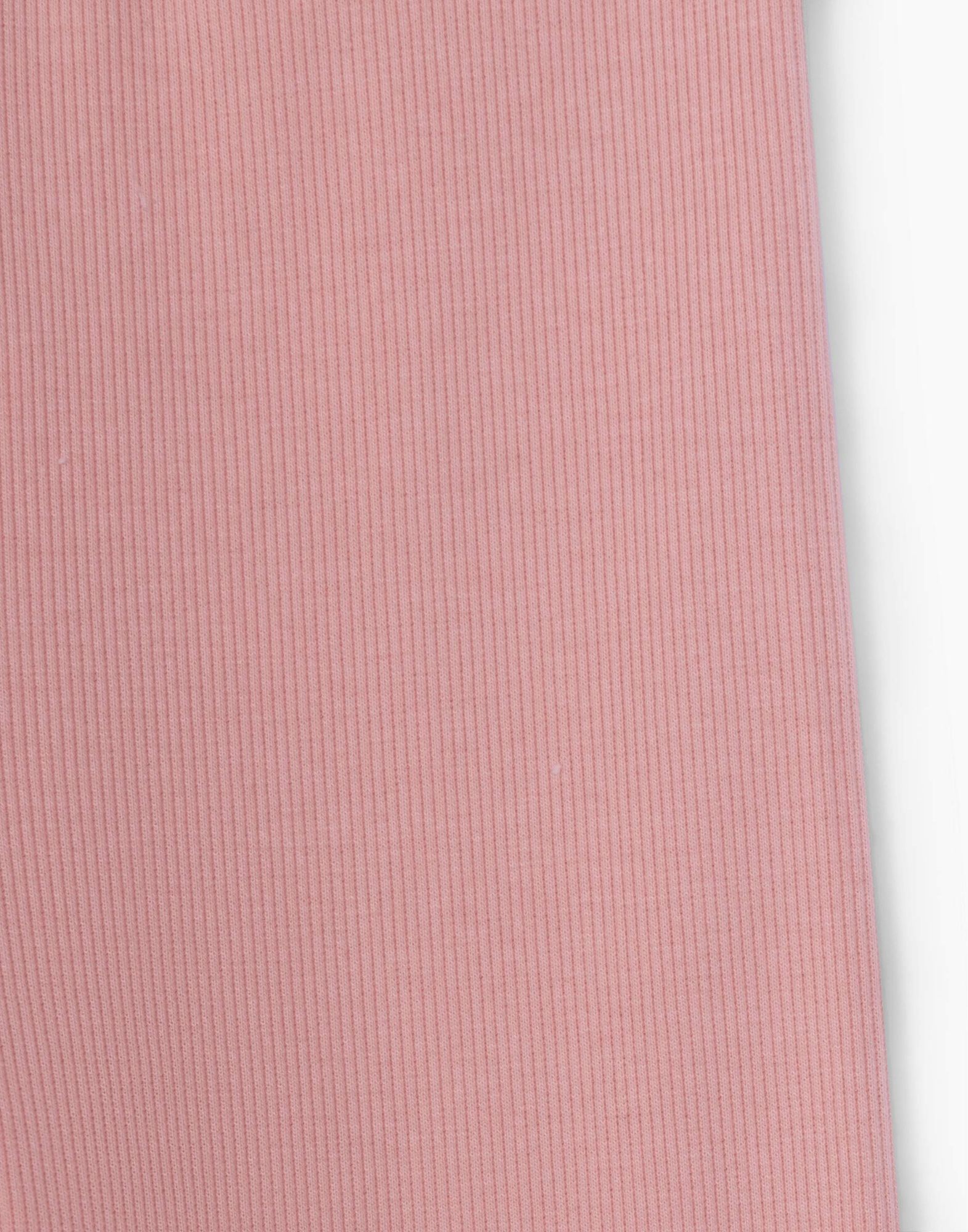 Пыльно-розовые брюки в рубчик для девочки-2