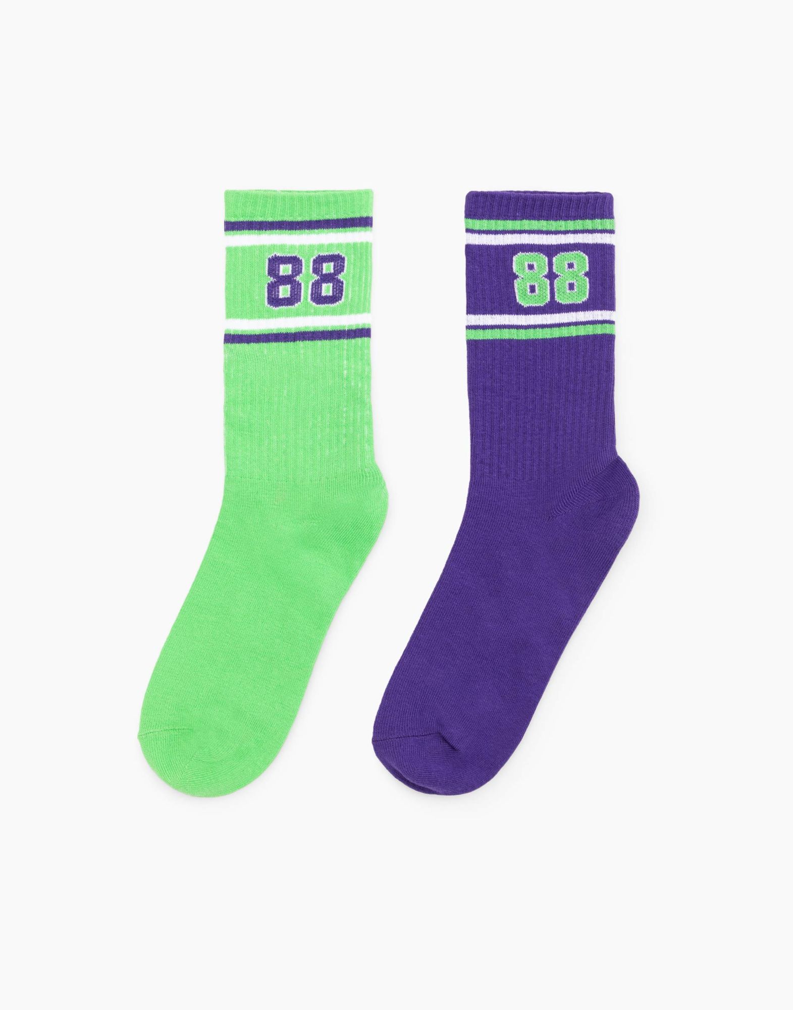Разноцветный набор носков 2 пары-0