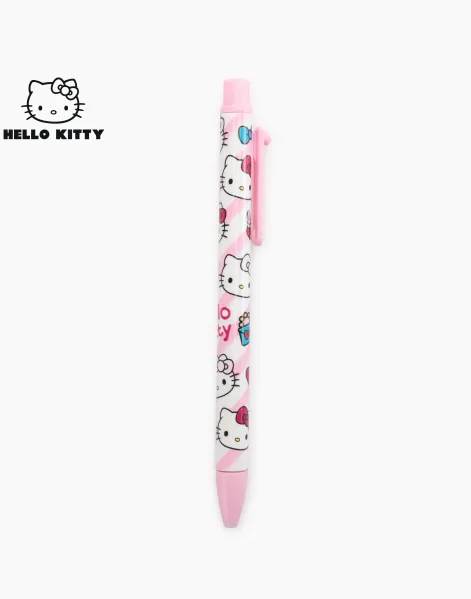Розовая автоматическая ручка Hello Kitty для девочки-0