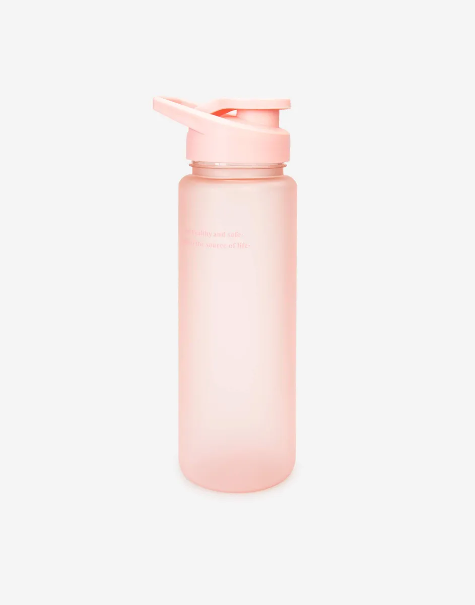 Розовая бутылка для воды-0