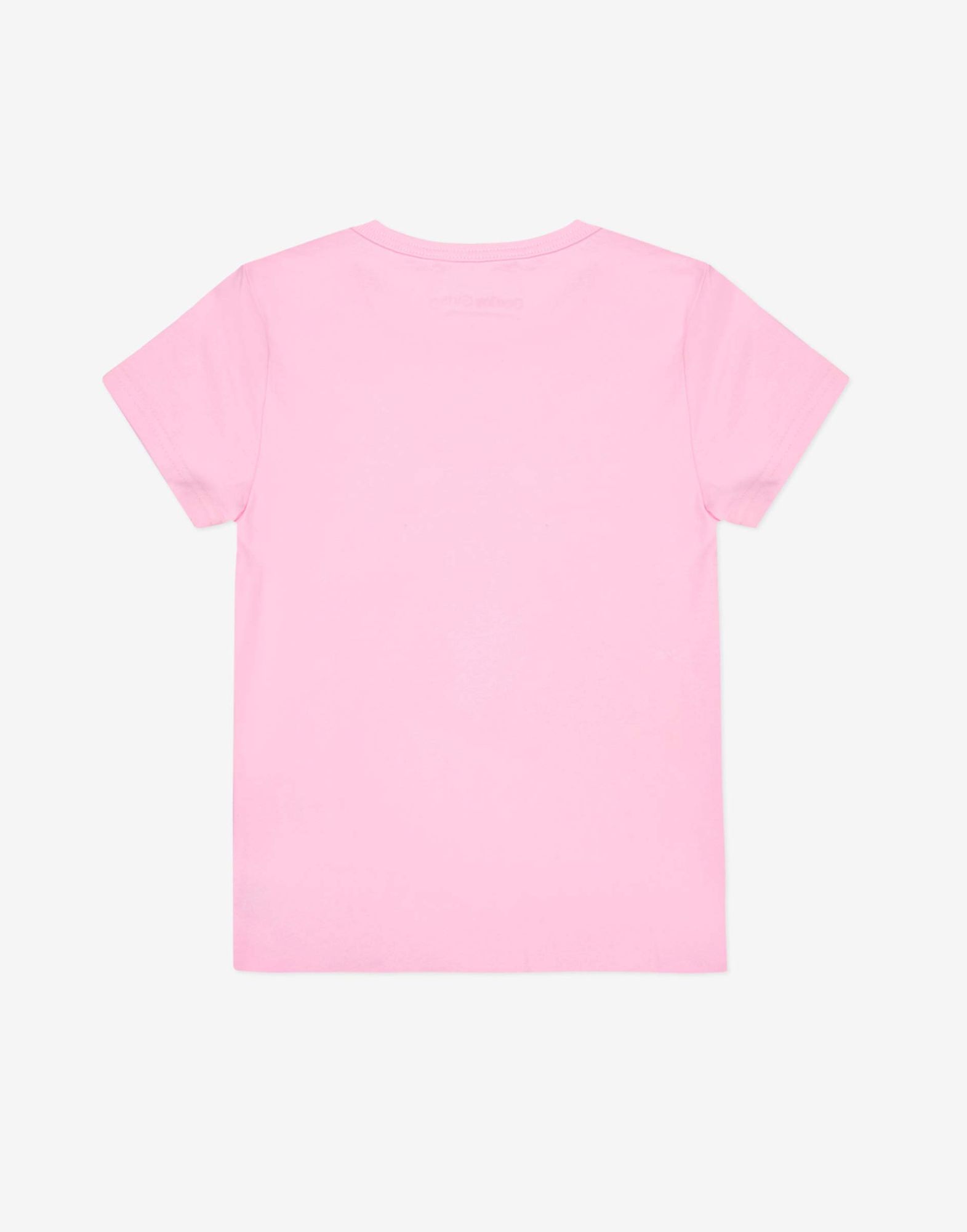 Розовая футболка с принтом-1