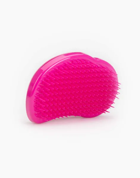 Розовая массажная расческа для волос-0