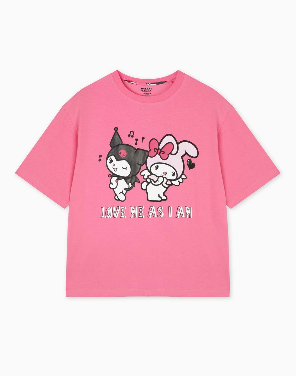 Розовая пижама oversize с аниме-принтом Hello Kitty GSL001779-1 купить по  цене от 899 рублей с доставкой по России