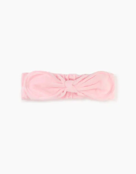 Розовая повязка для волос-0