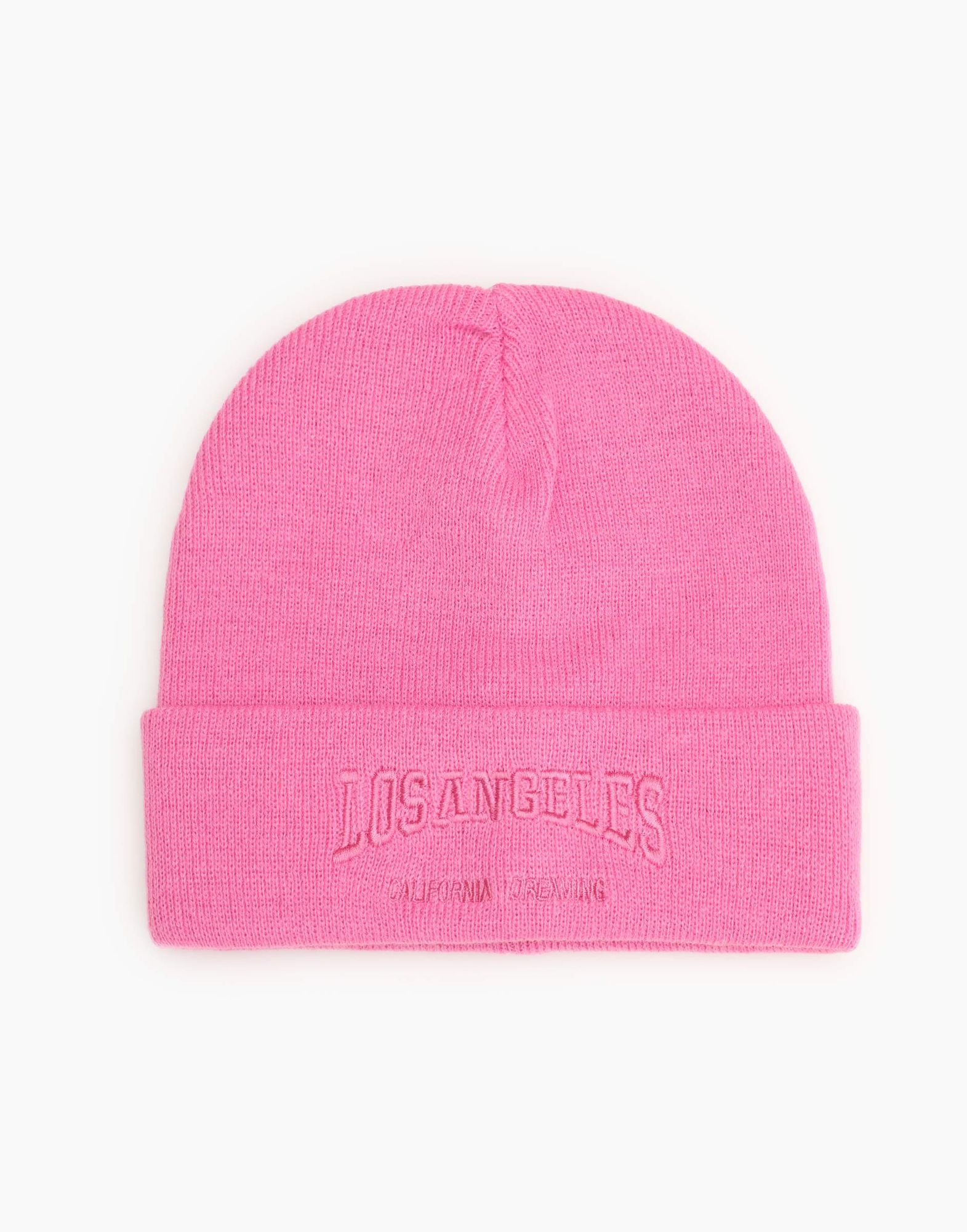 Розовая шапка-бини для девочки-0