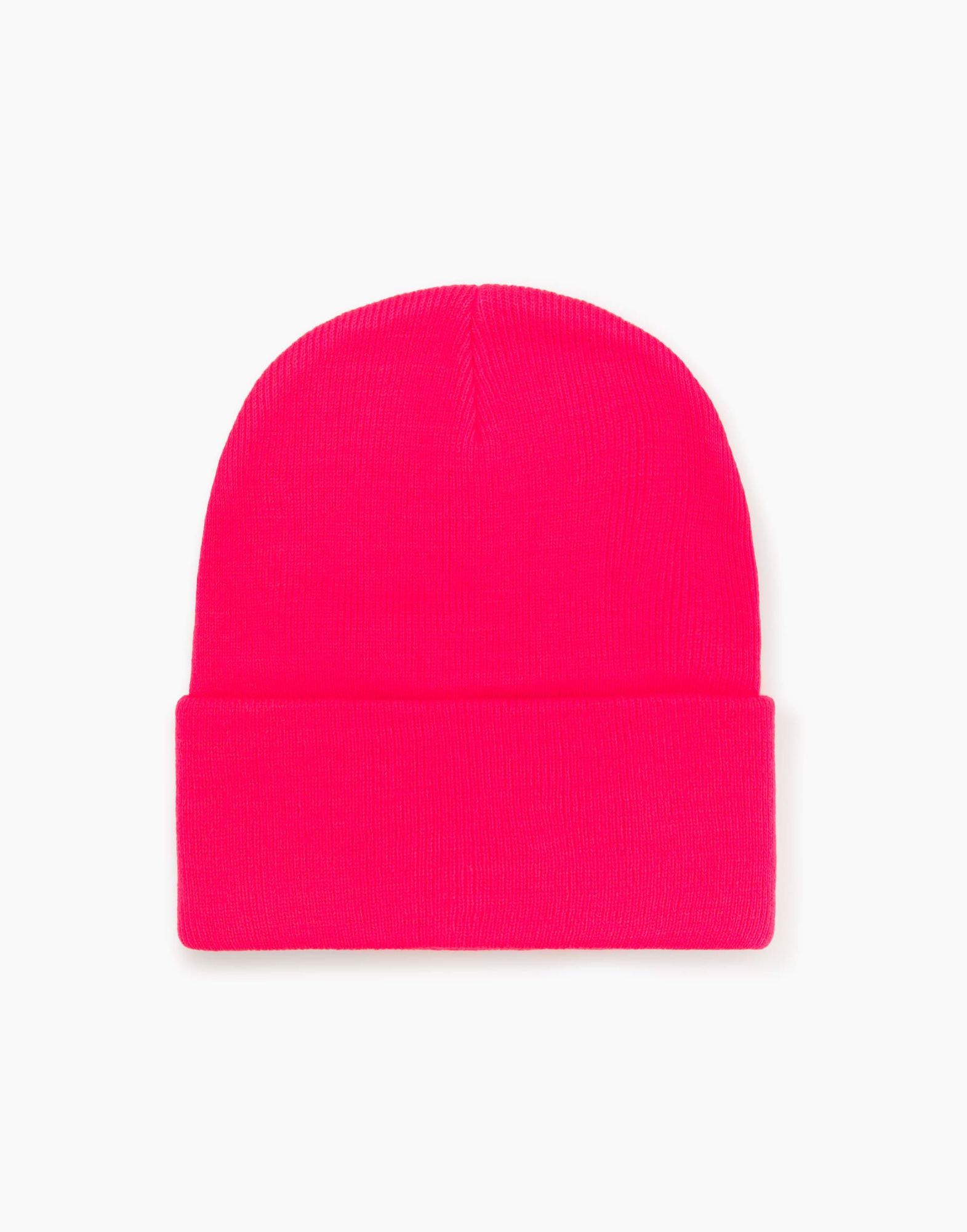 Розовая шапка-бини с вышивкой для девочки-1