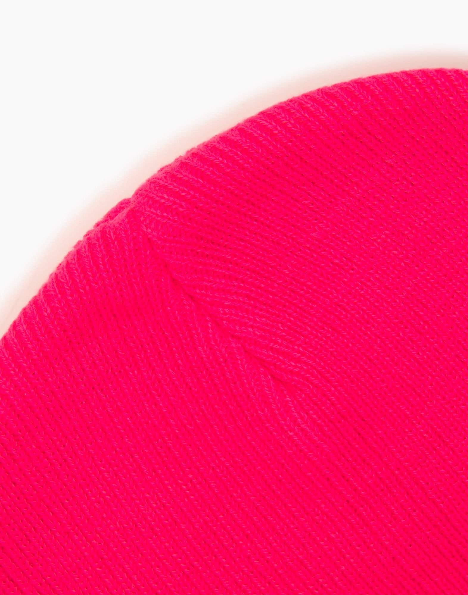 Розовая шапка-бини с вышивкой для девочки-3