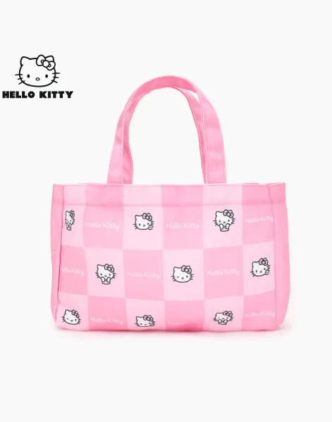 Розовая сумка-шоппер с Hello Kitty для девочки-0