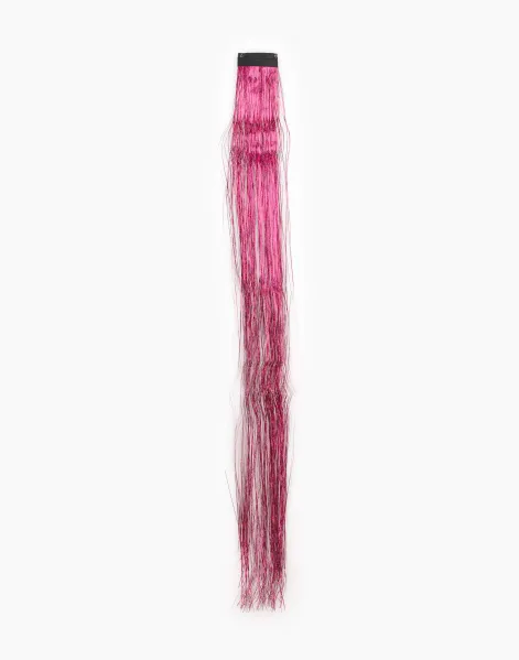 Розовая заколка для волос с декором для девочки-0