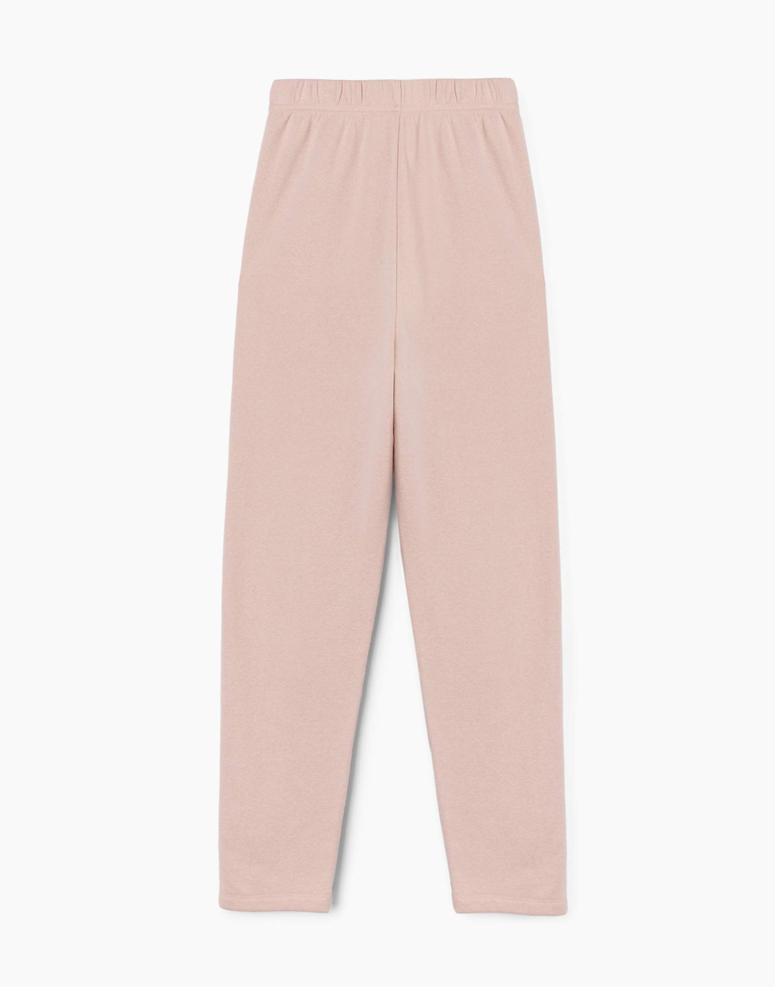 Розовые домашние брюки для девочки-2