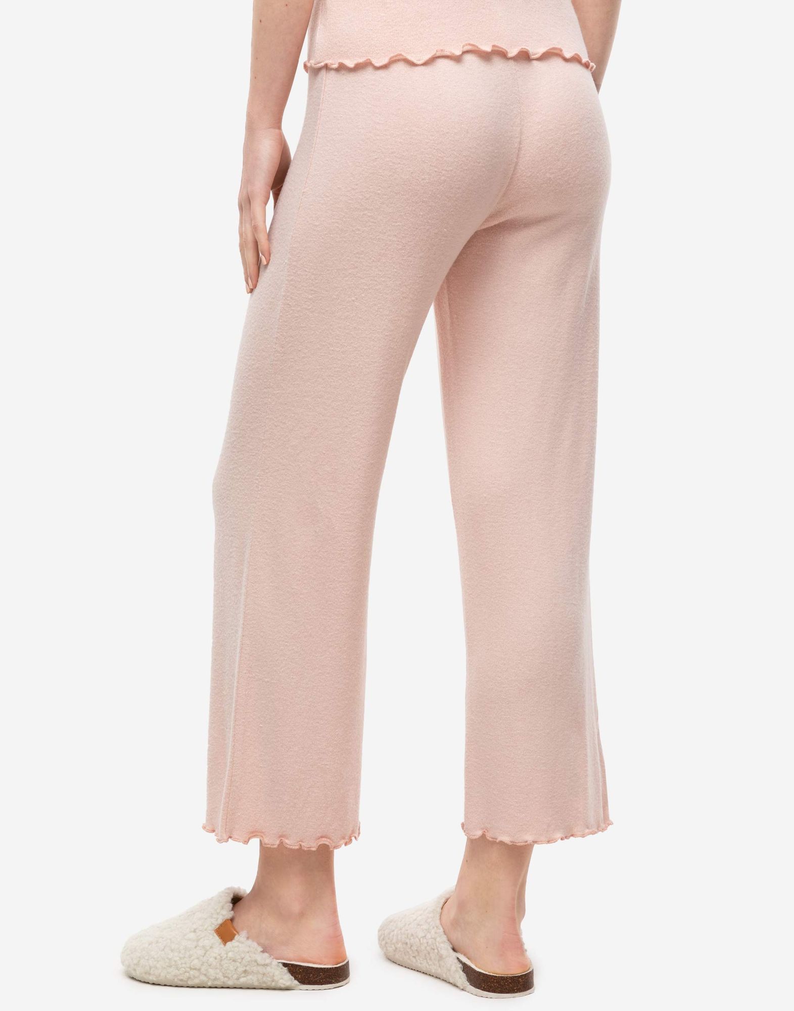 Розовые домашние брюки-кюлоты-2