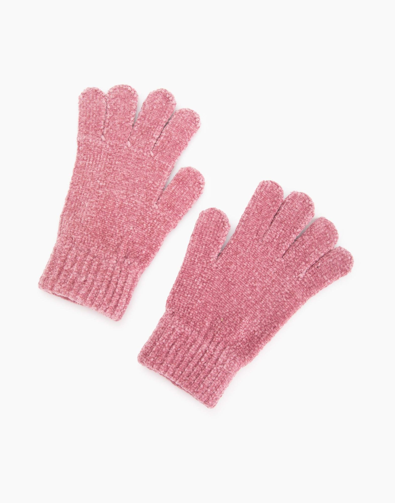 Розовые перчатки для девочки-1