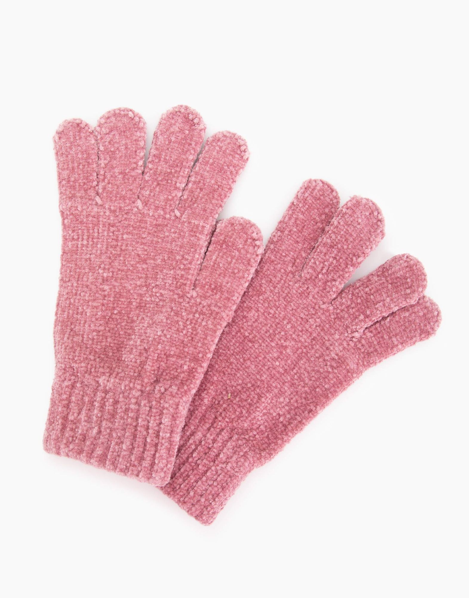 Розовые перчатки для девочки-2
