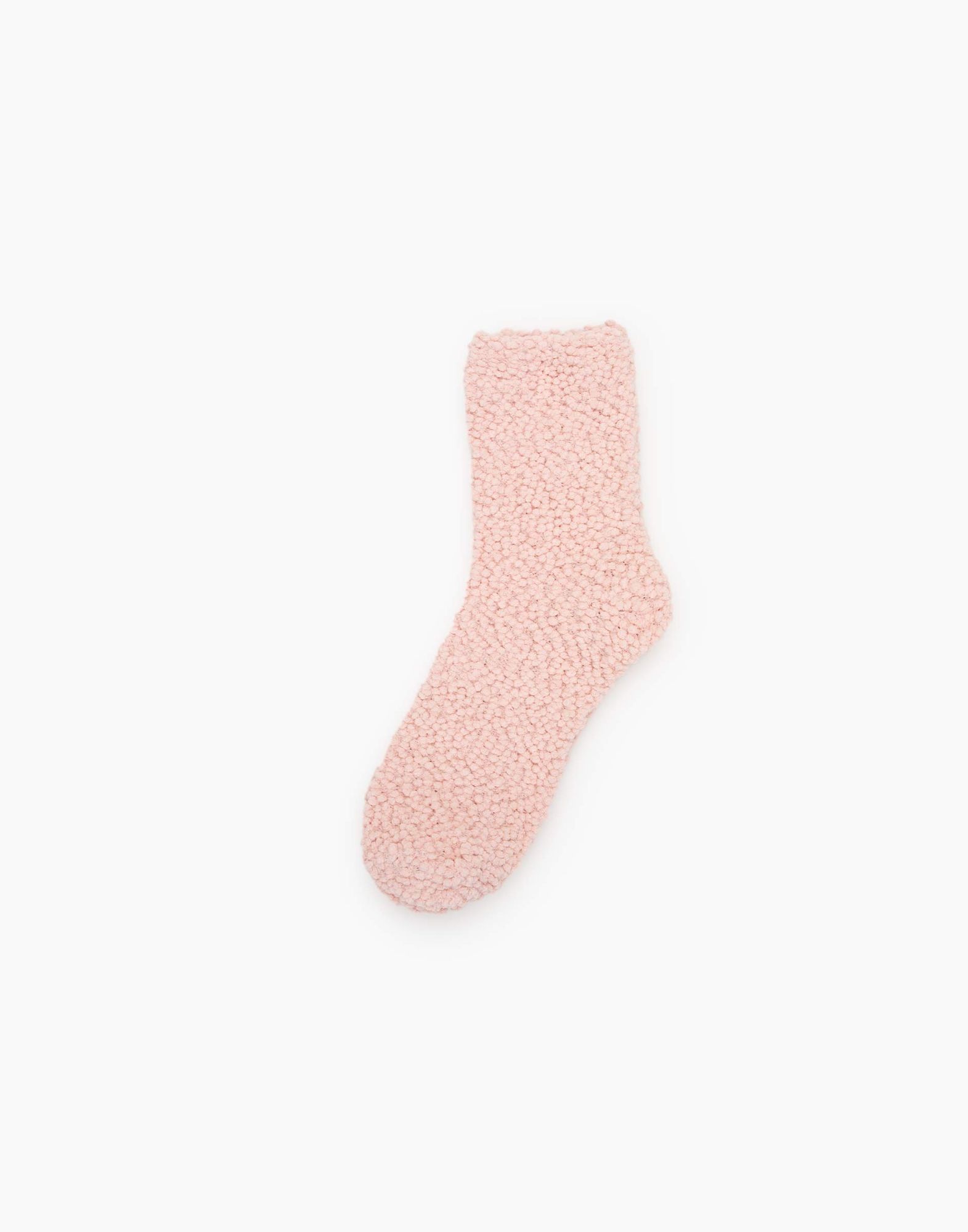 Розовые плюшевые носки-0
