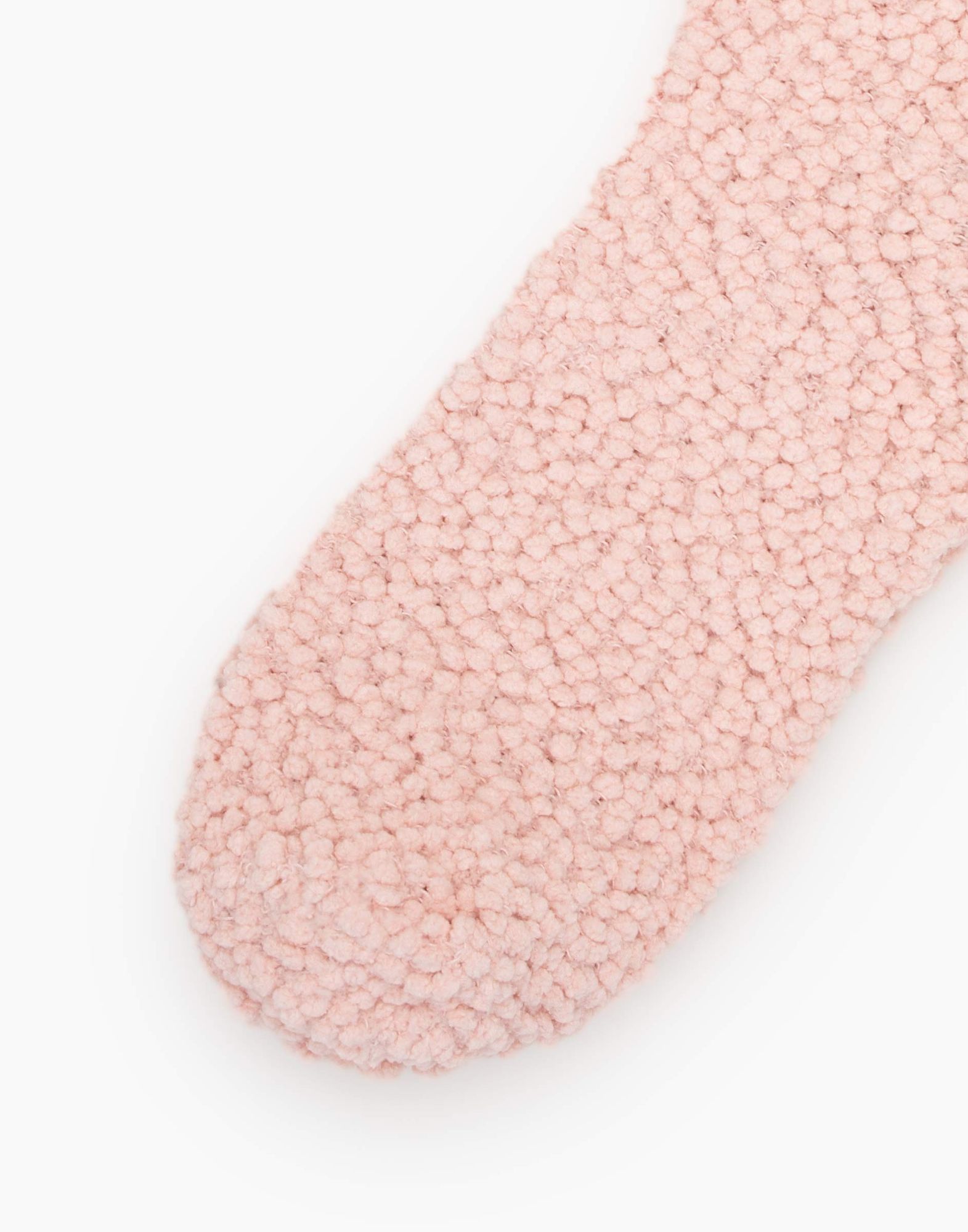 Розовые плюшевые носки-2
