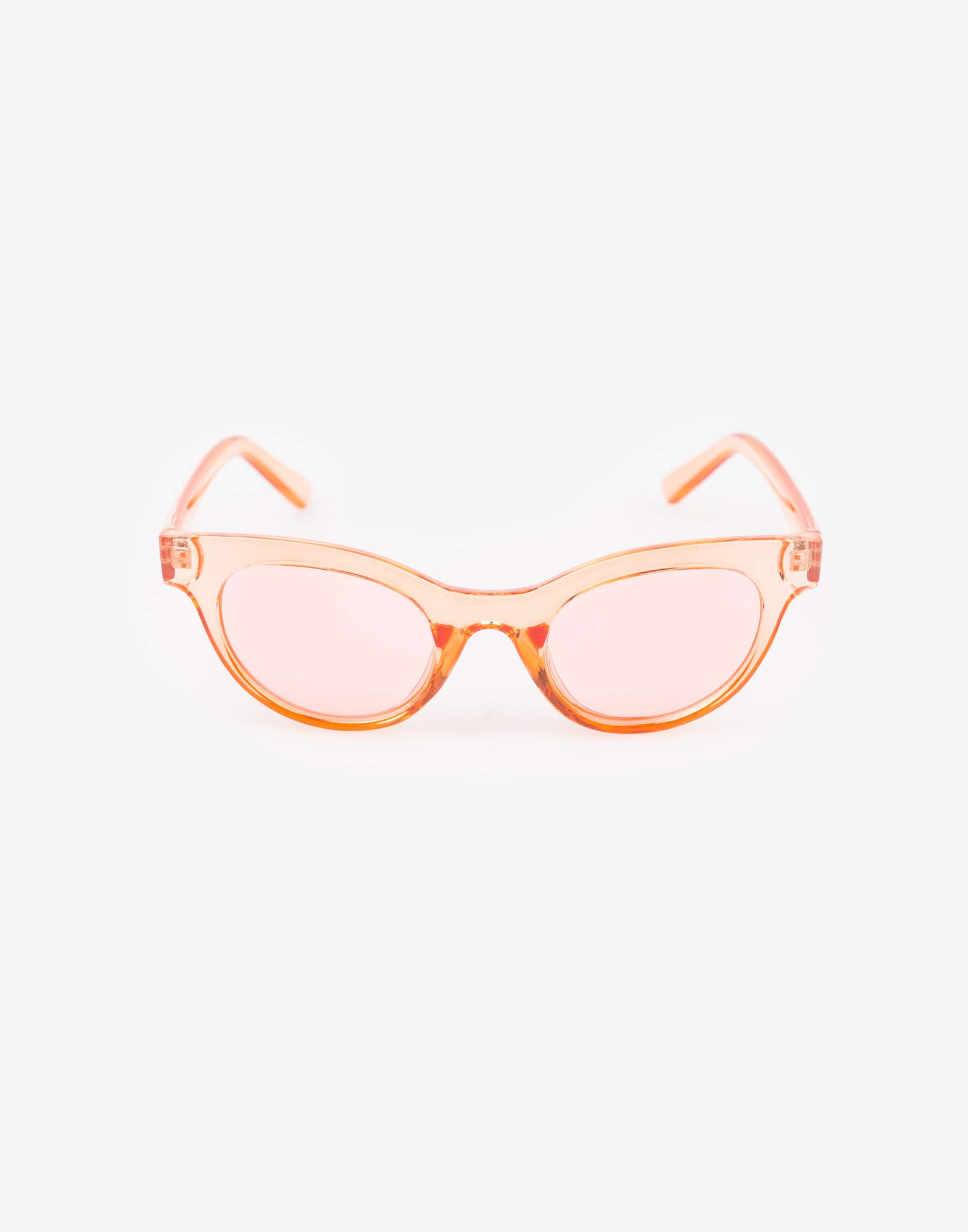 Розовые солнцезащитные очки "кошачий глаз"-1