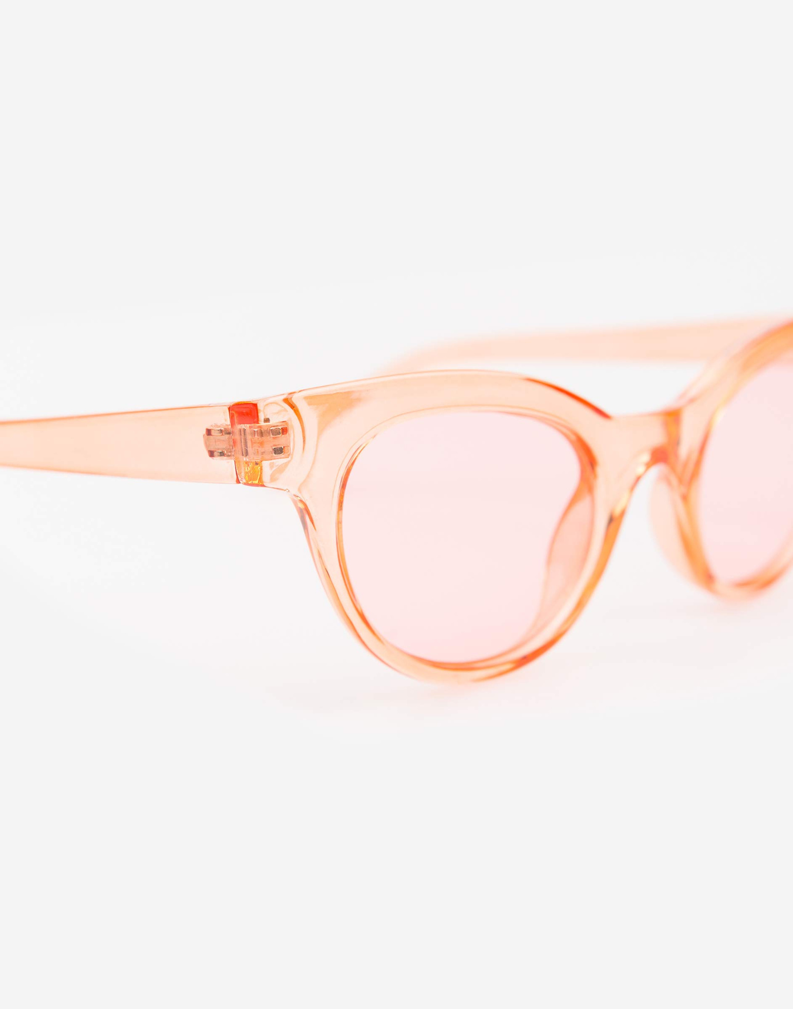 Розовые солнцезащитные очки "кошачий глаз"-2