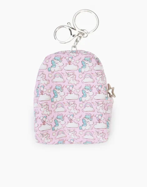 Розовый кошелёк с единорогами для девочки-0