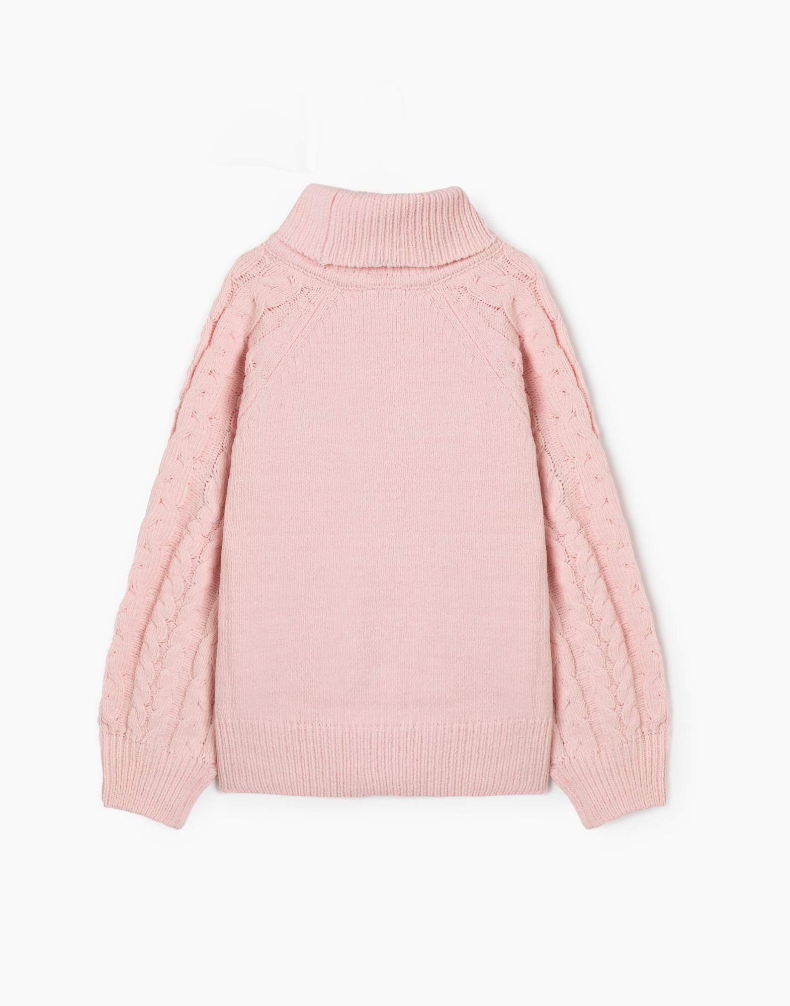 Розовый свитер oversize для девочки-2