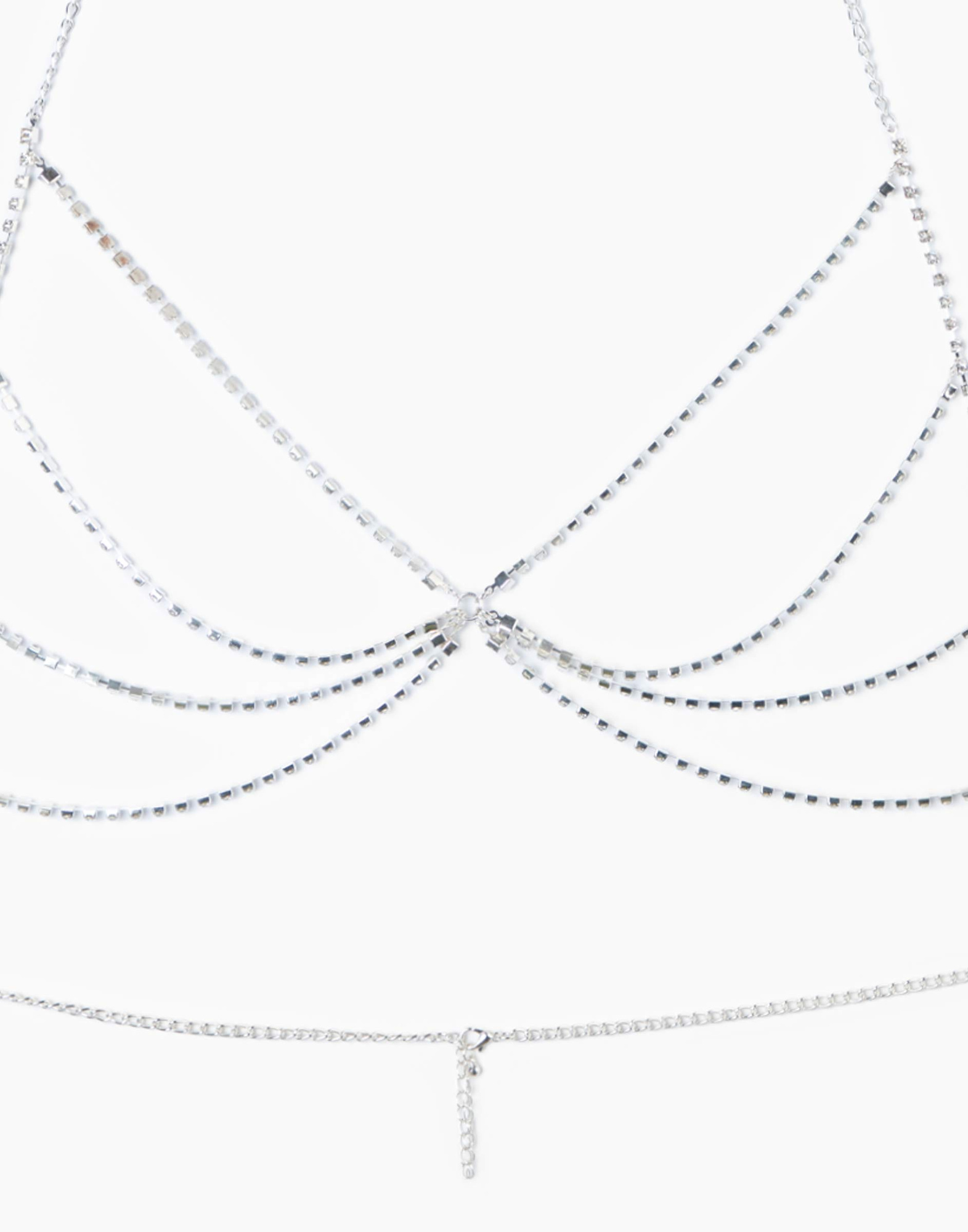 Серебристая цепочка на тело GJW010877-2 купить по цене от 599 рублей с ...