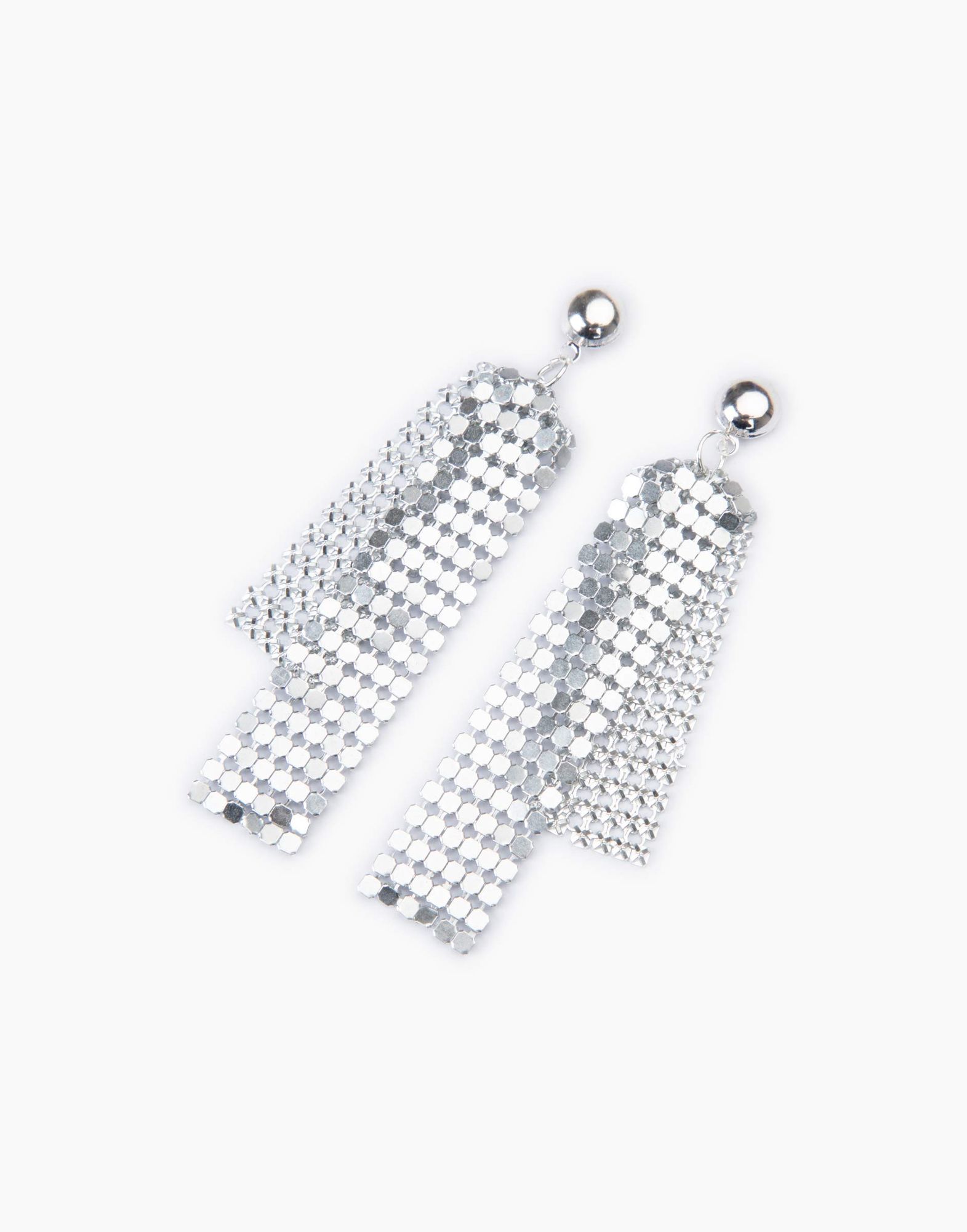 Серебристые серьги-3