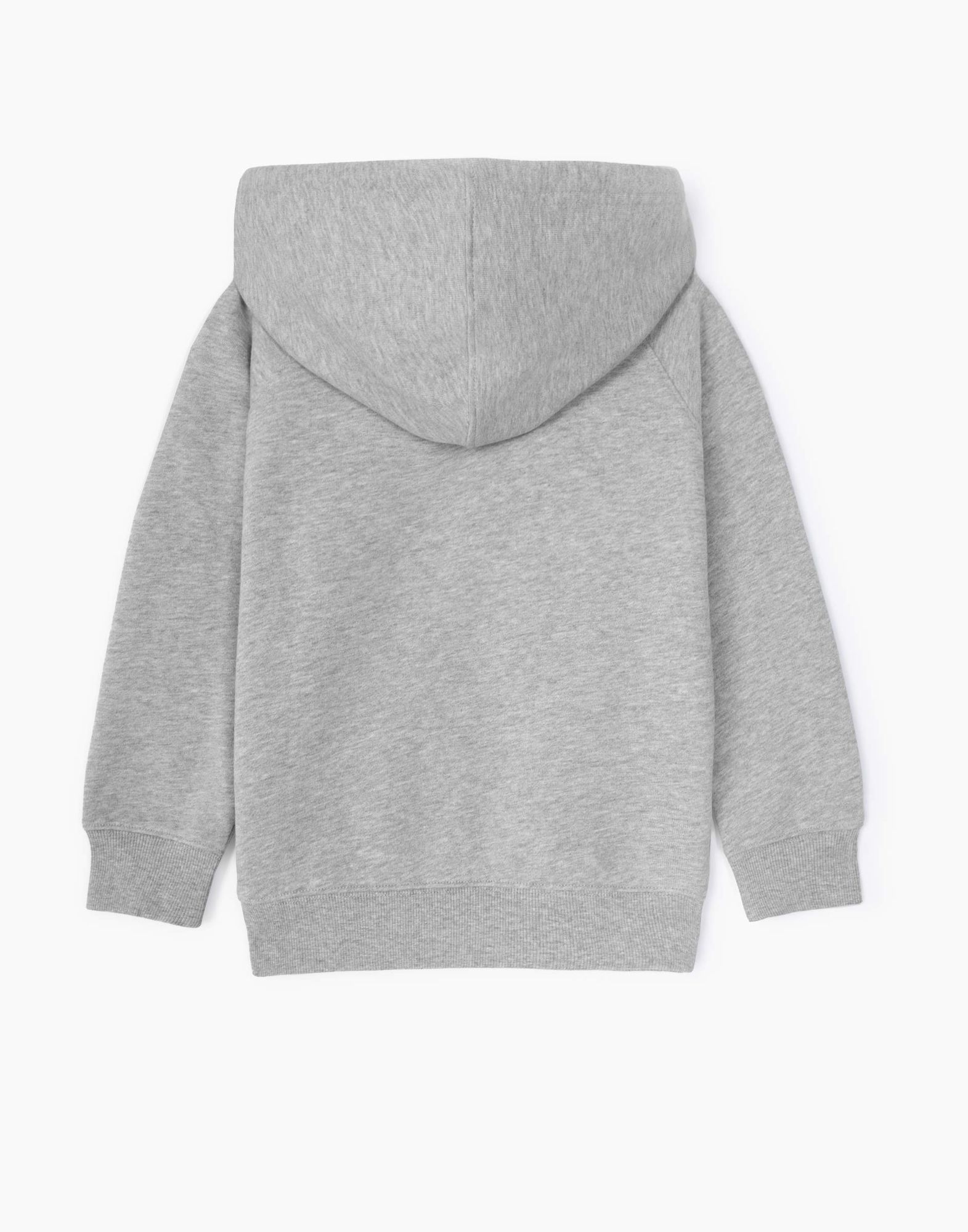 Серое худи oversize с надписью для мальчика-2